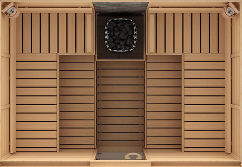 САУНА В СБОРЕ SAWO 1420LS-CS (1,4М Х 2,0М, ЕЛЬ, БЕЗ ОБОРУДОВАНИЯ И АКСЕССУАРОВ, ДИЗАЙН CLASSIC, ЛЕВАЯ) (рис.2)